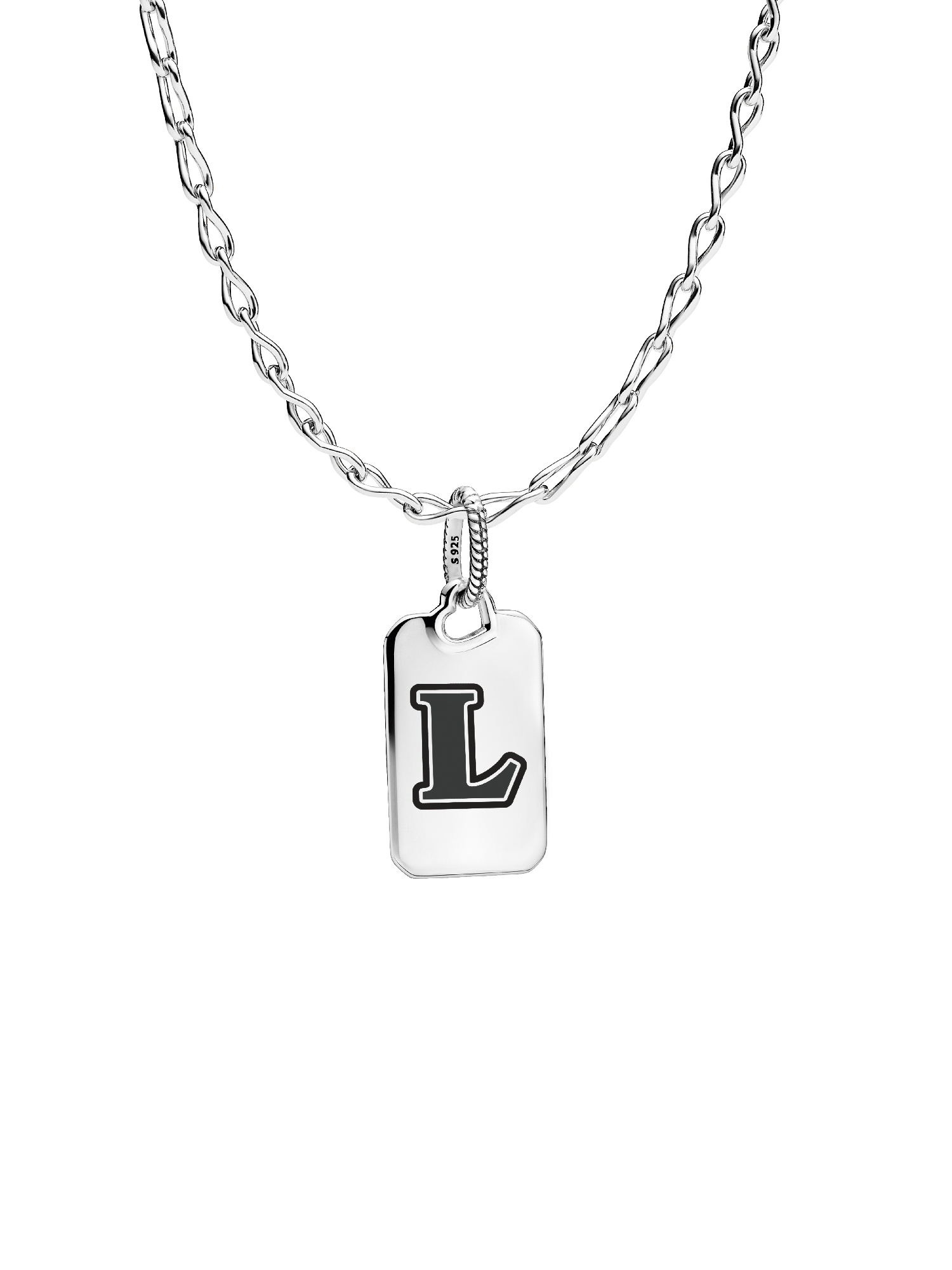 Letter L Rectangle Pendant