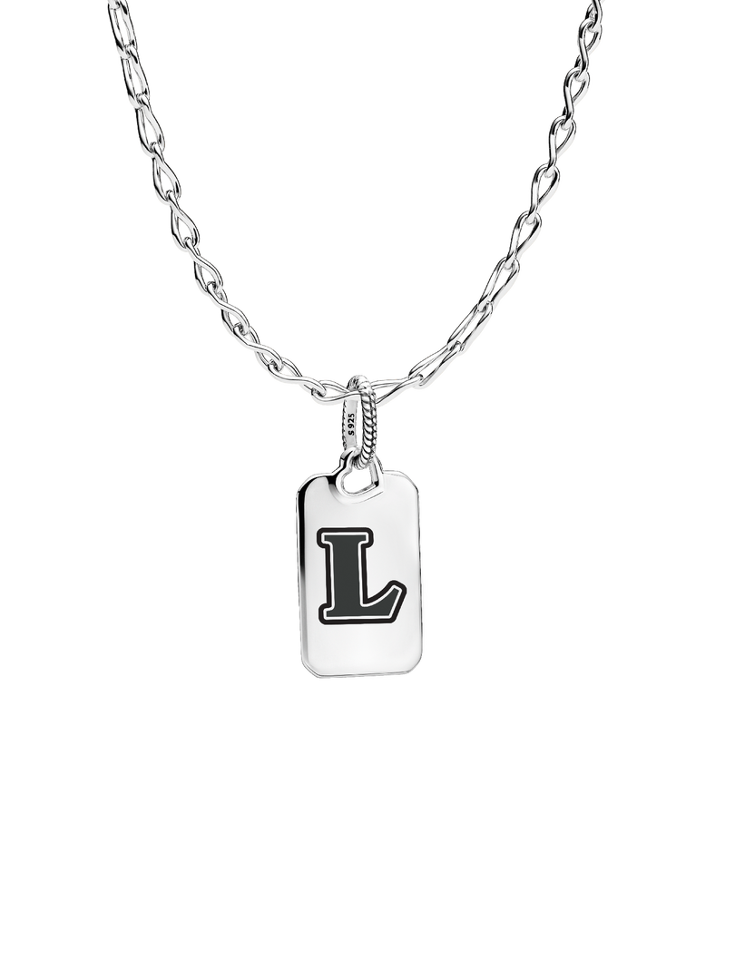 Letter L Rectangle Pendant