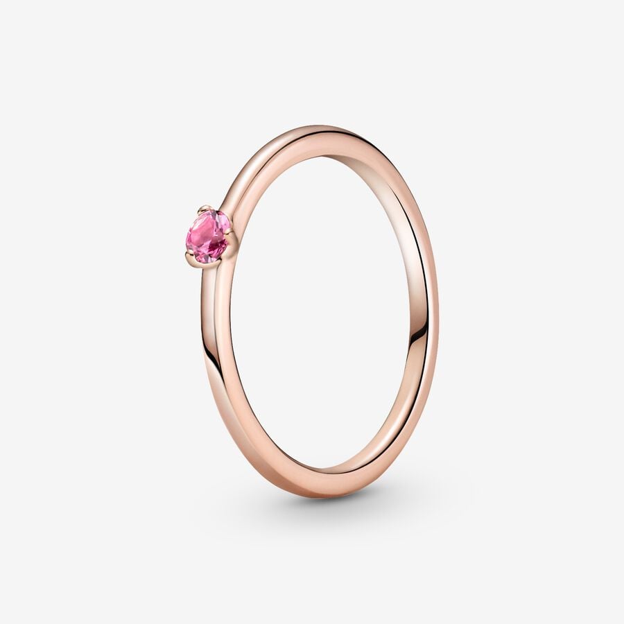FINAL SALE - Pink Solitaire Ring image number 0