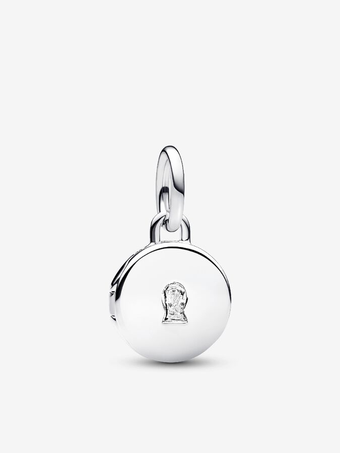 Locket Dangle Chain Openable & Engravable Love Locket Dangle Charm | Sterling silver ...
