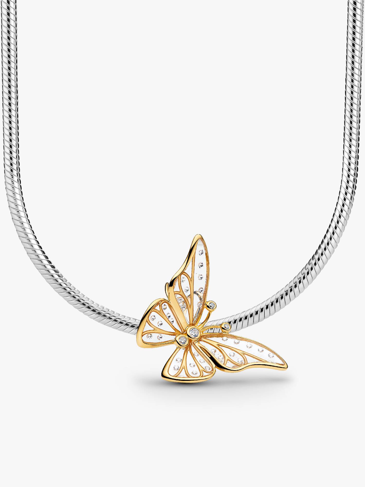 Collier avec charm Papillon surdimensionné