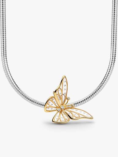 Collier avec charm Papillon surdimensionné