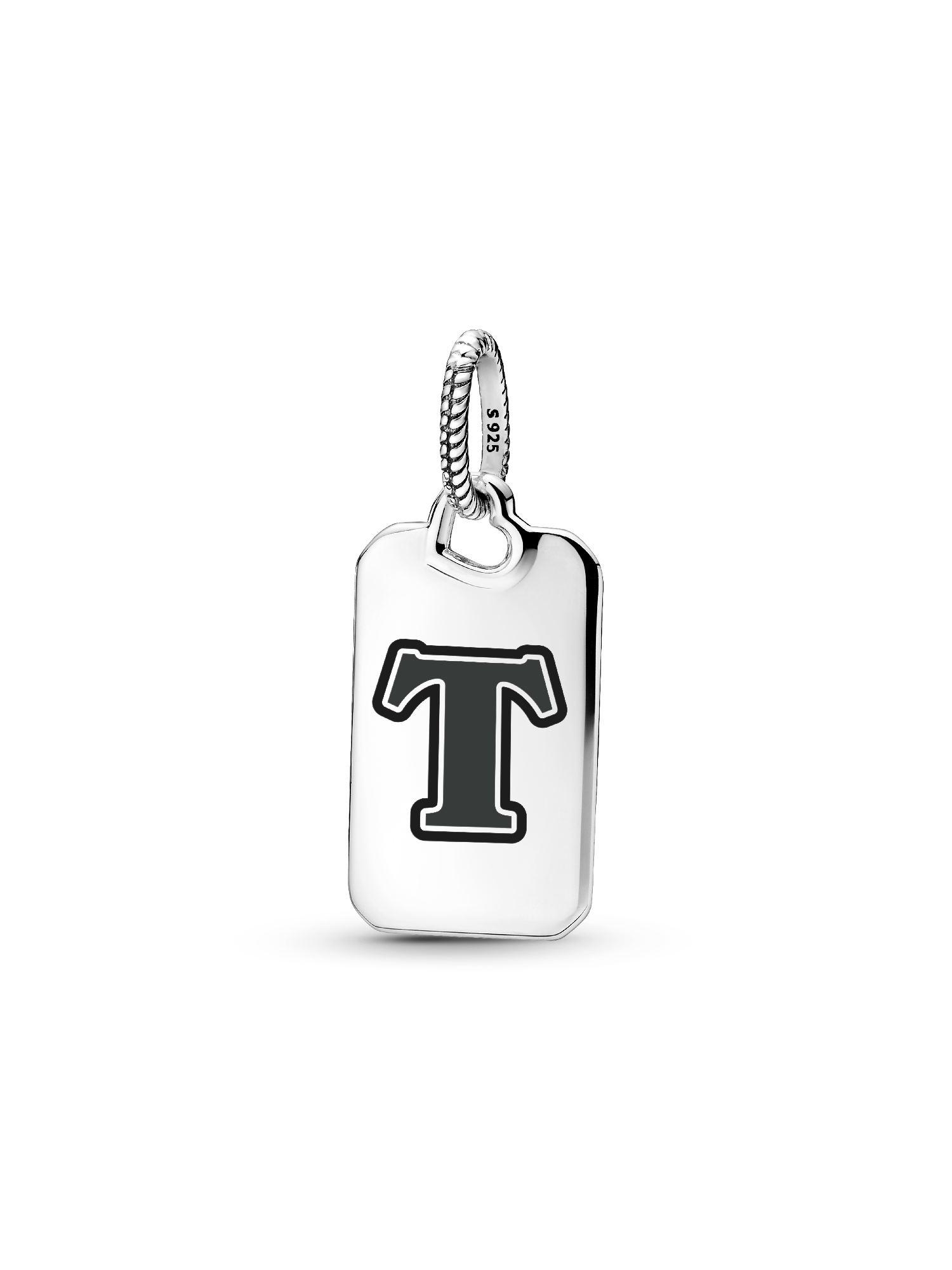 Letter T Rectangle Pendant