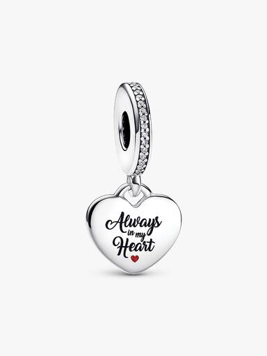 Charm-pendentif Toujours dans mon cœur
