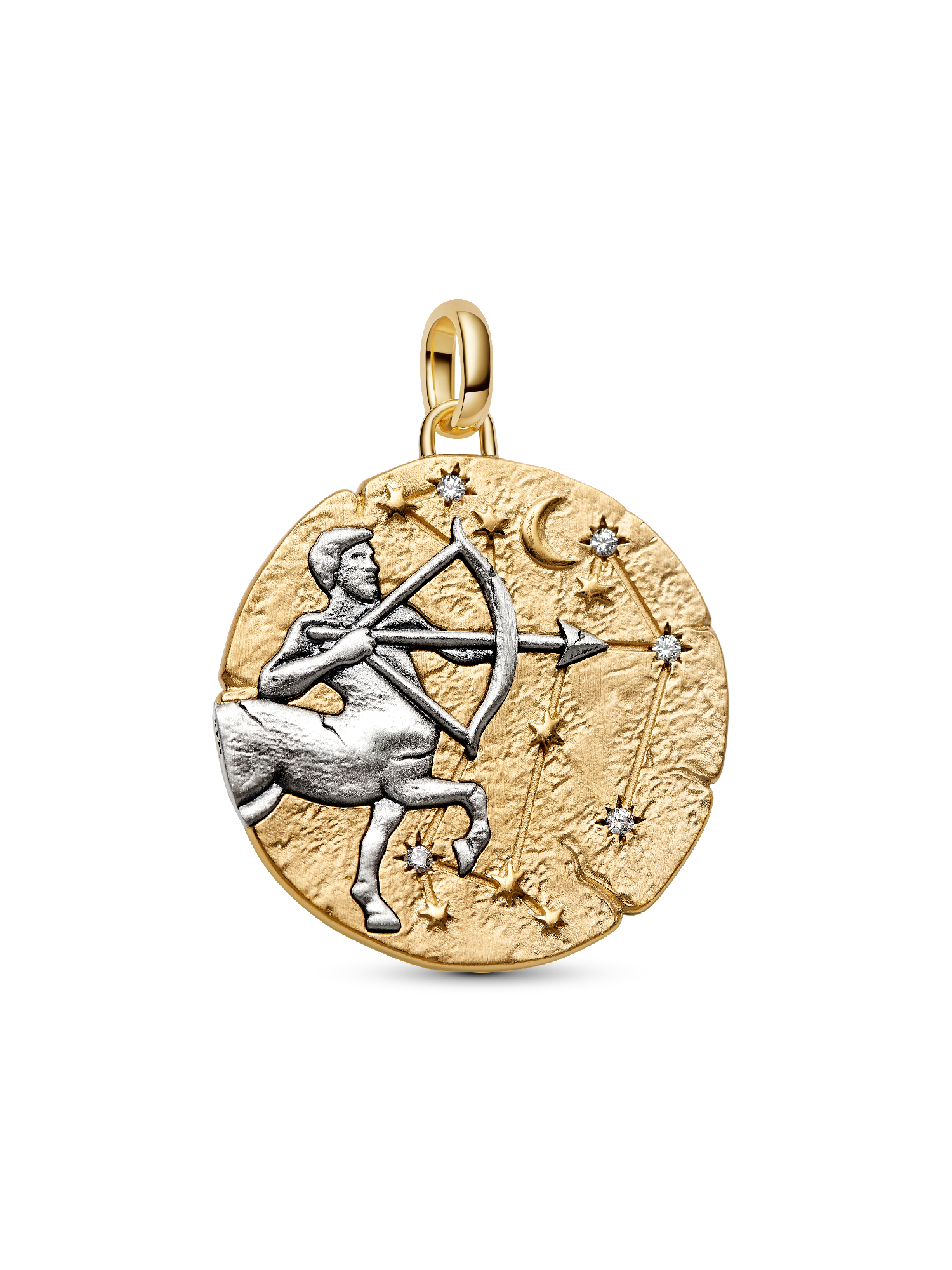 Charm-médaillon Zodiaque surdimensionné Sagittaire
