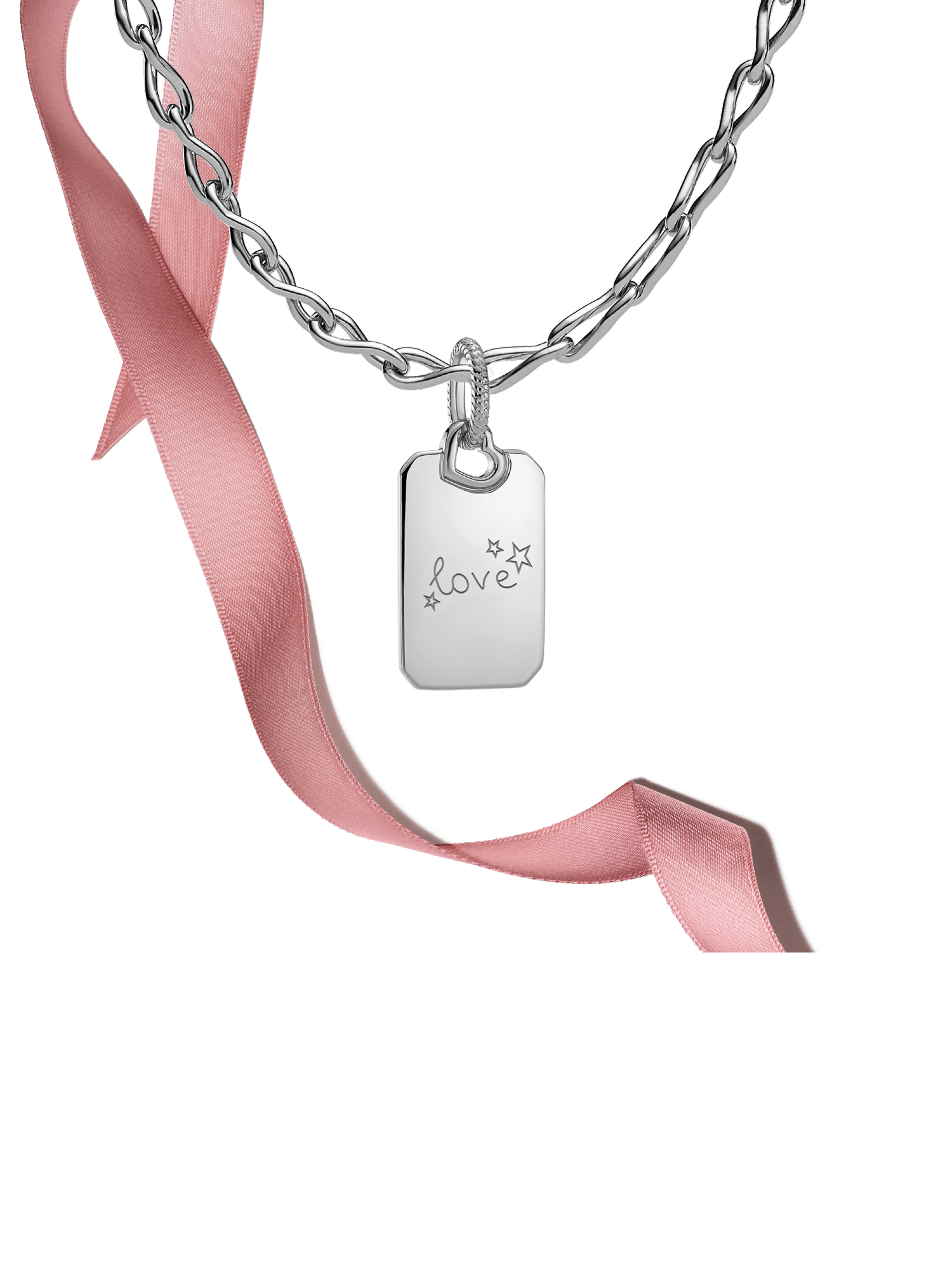 Engravable Silver Pendant & Necklace Gift Set