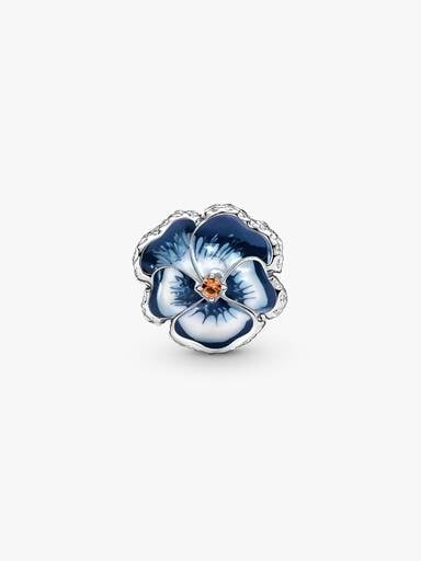 VENTE FINALE - Charm Pensée bleue