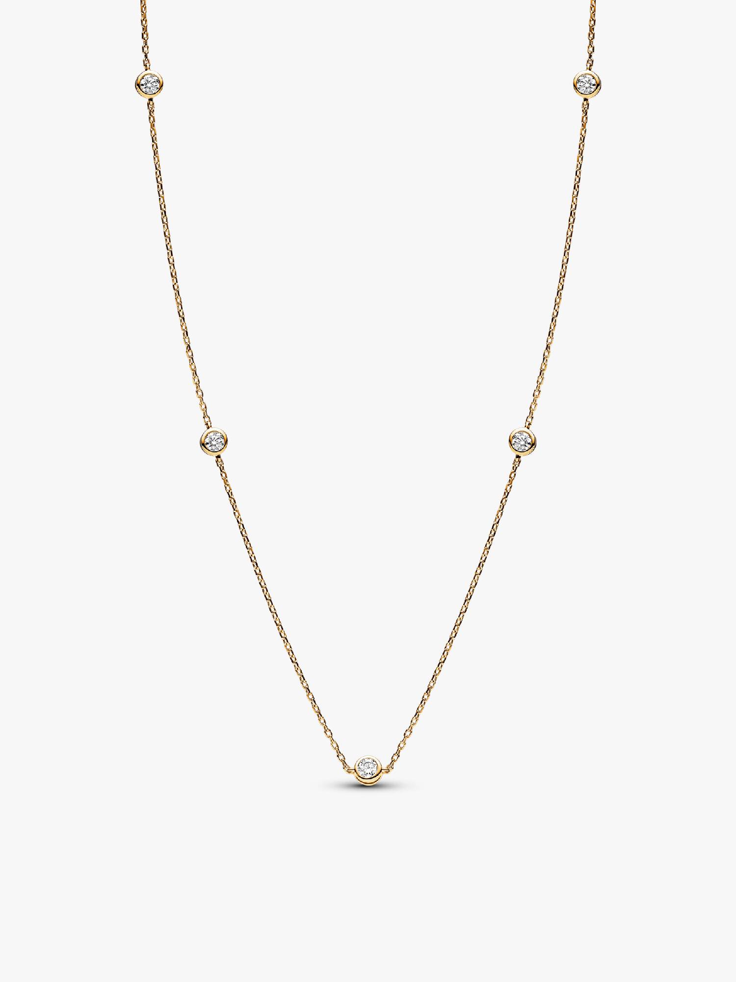 VENTE FINALE -  Collier à diamants cultivés en laboratoire espacés Pandora Era