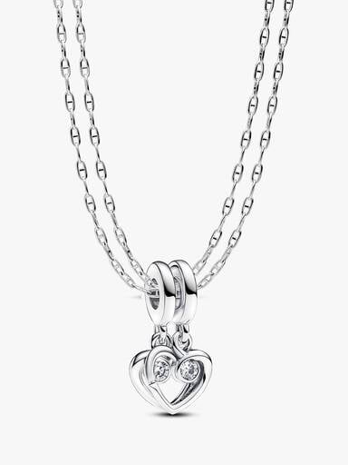 Set of Two Splittable Forever & Always Friendship Necklaces