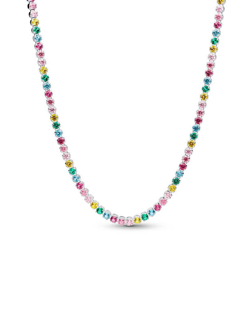 Rainbow Tennis Necklace