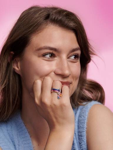 FINAL SALE - Pandora ME Electric Blue Ring