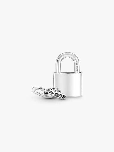 Charm-pendentif Cadenas et clé