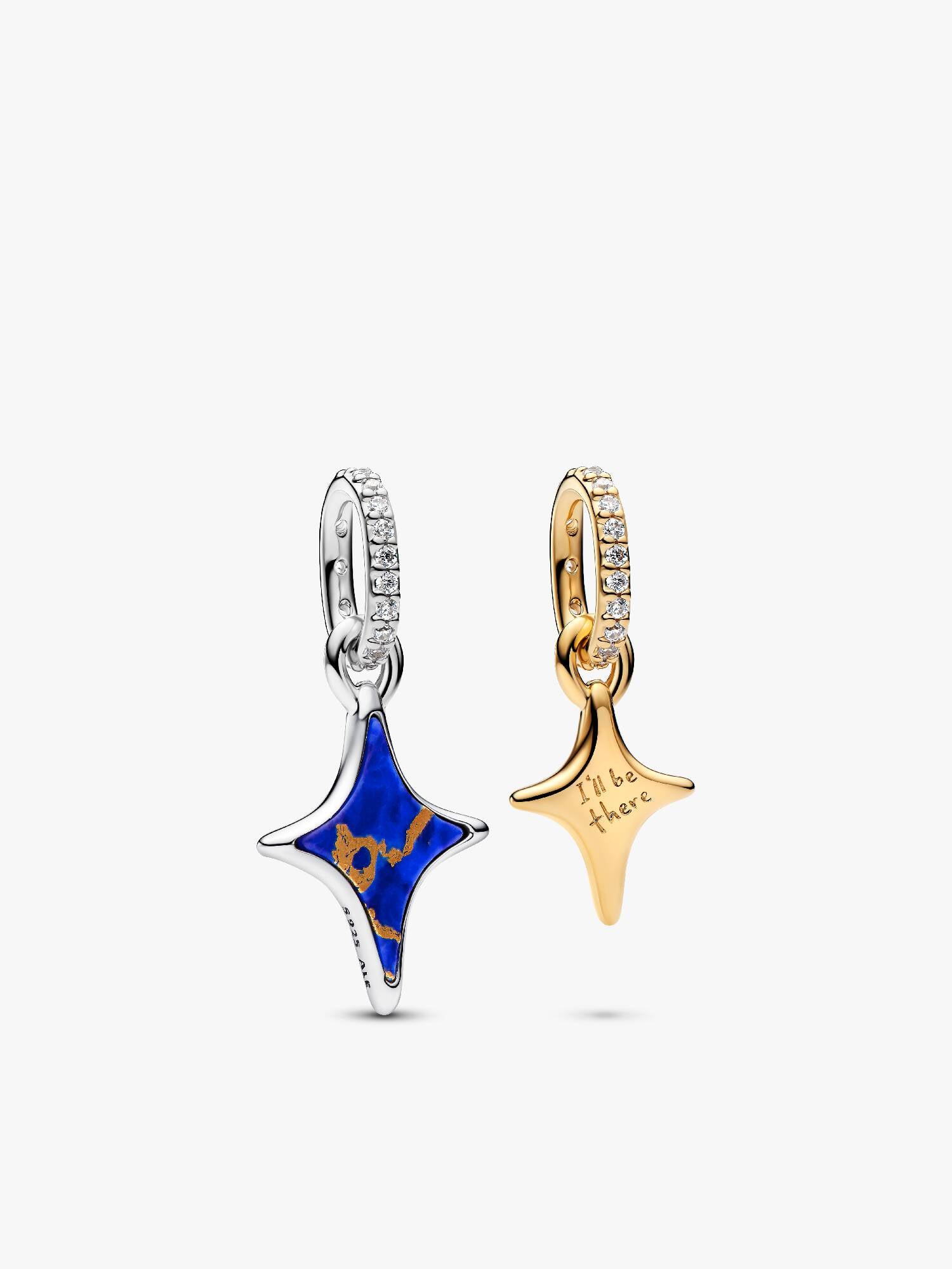 Charm-pendentif double Étoiles séparables