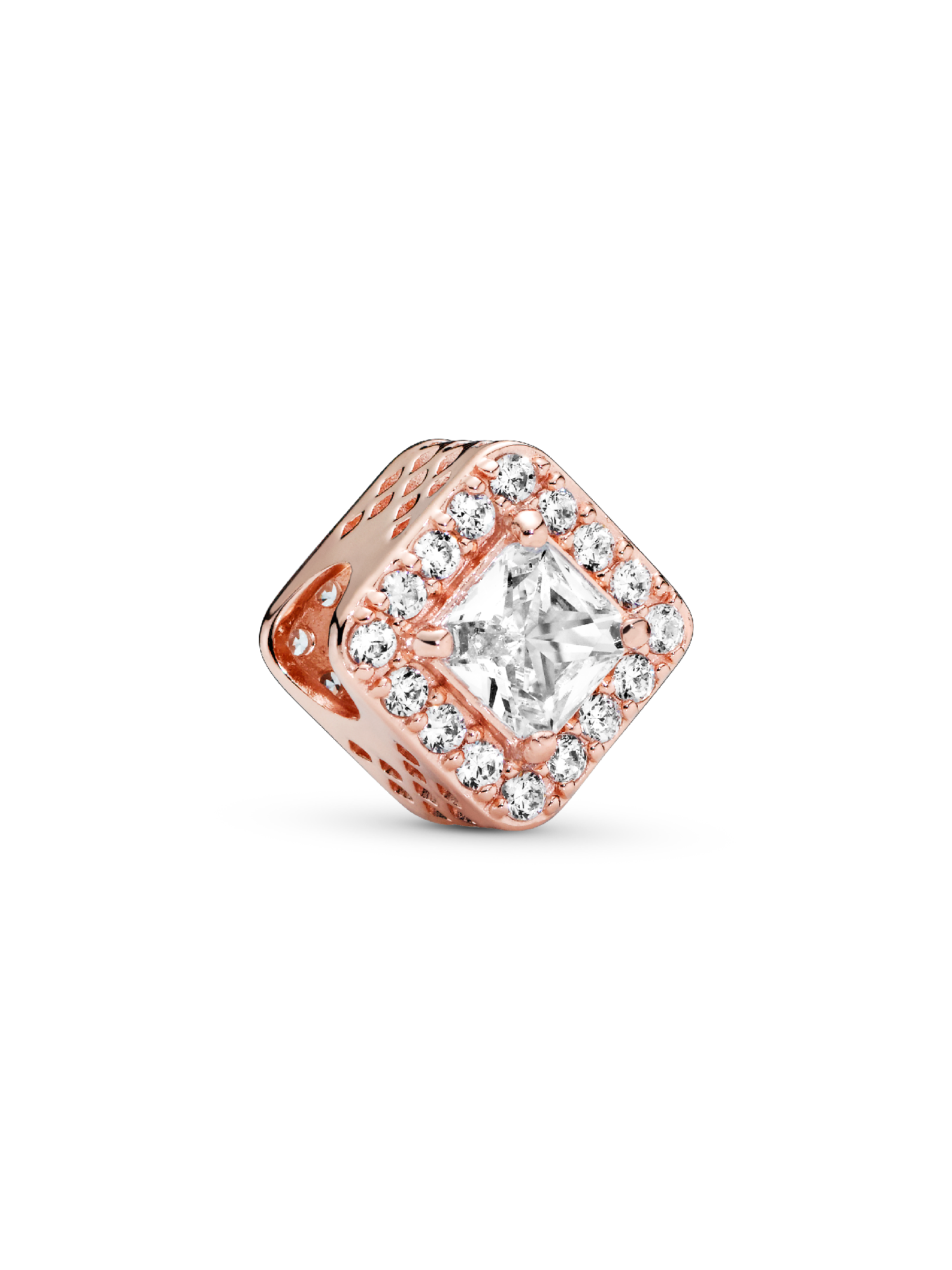 Square Sparkle Halo Charm