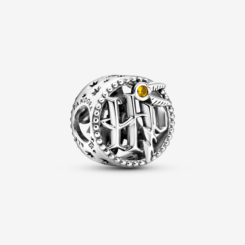Harry Potter, Openwork Harry Potter Icons Charm | Sterling silver ...