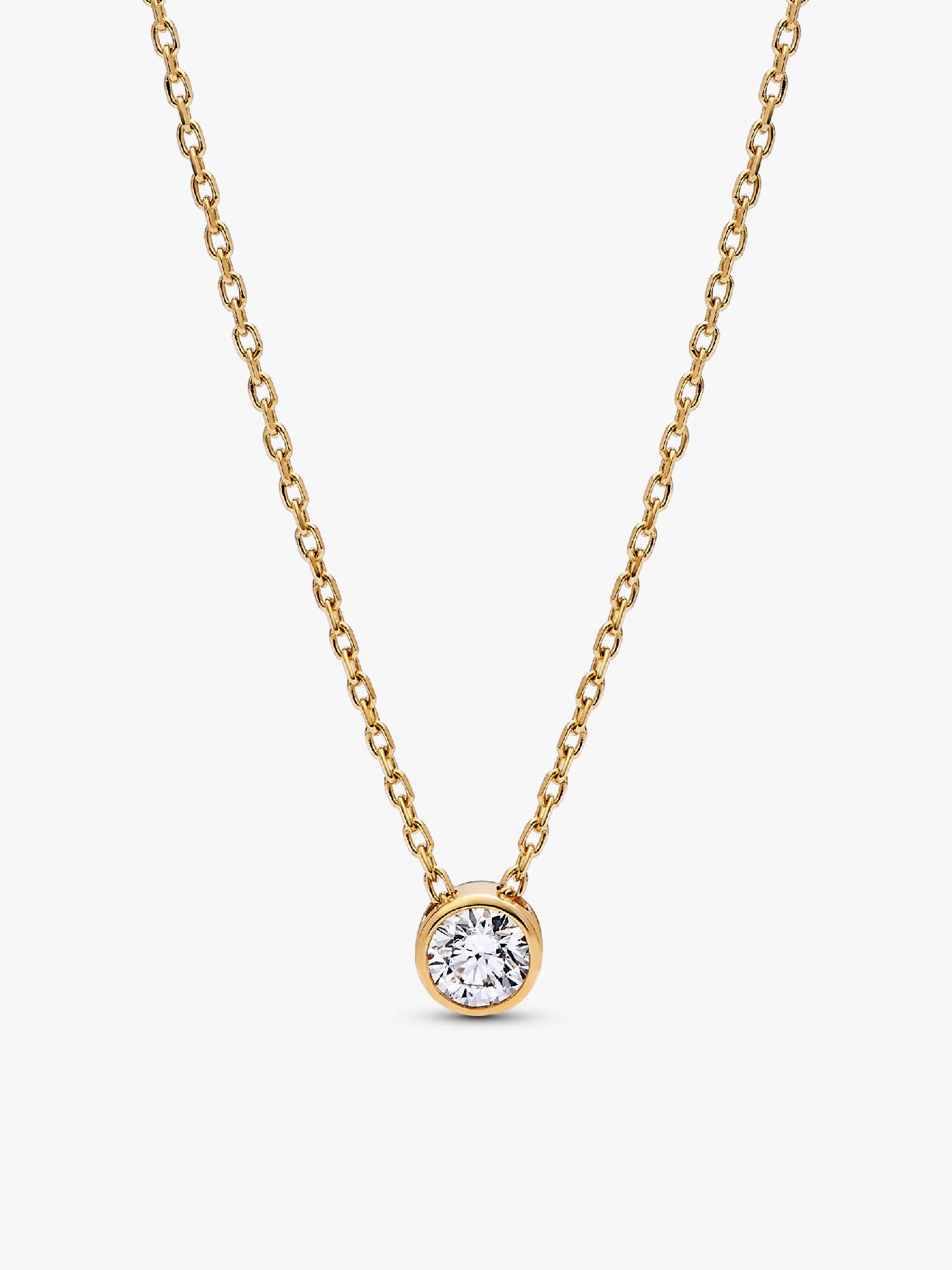 Pandora Era Lab-Grown Diamond Bezel Pendant Necklace