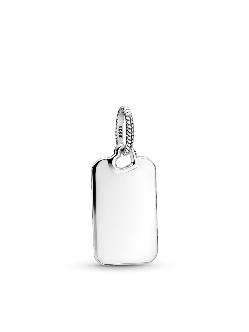 Ensemble de colliers à pendentif avec étiquette rectangulaire à graver