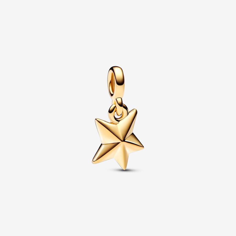 Mini charm-pendentif Étoile à facettes Pandora ME image number 0