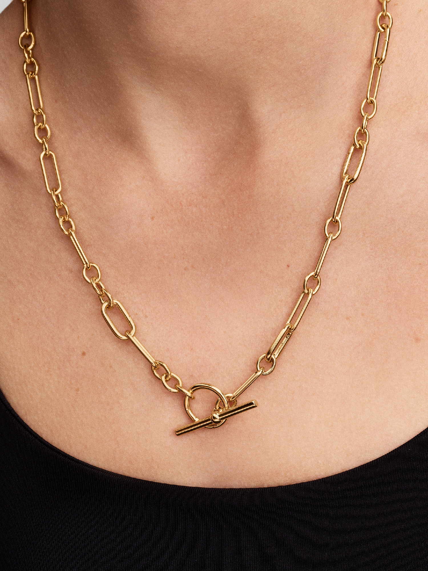 Collier en Y à chaîne à maillons