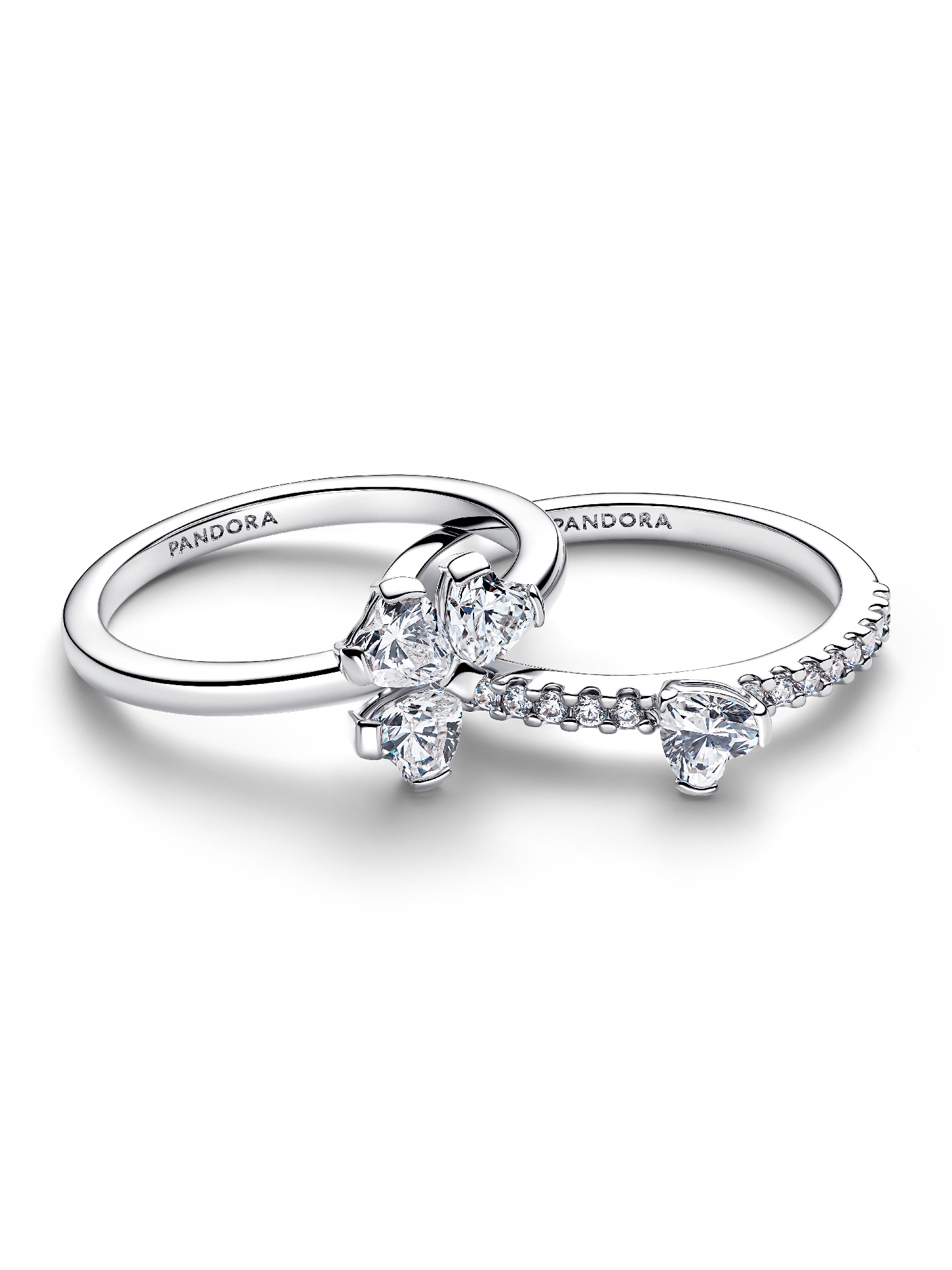 Sparkling Lucky Clover Splittable Ring