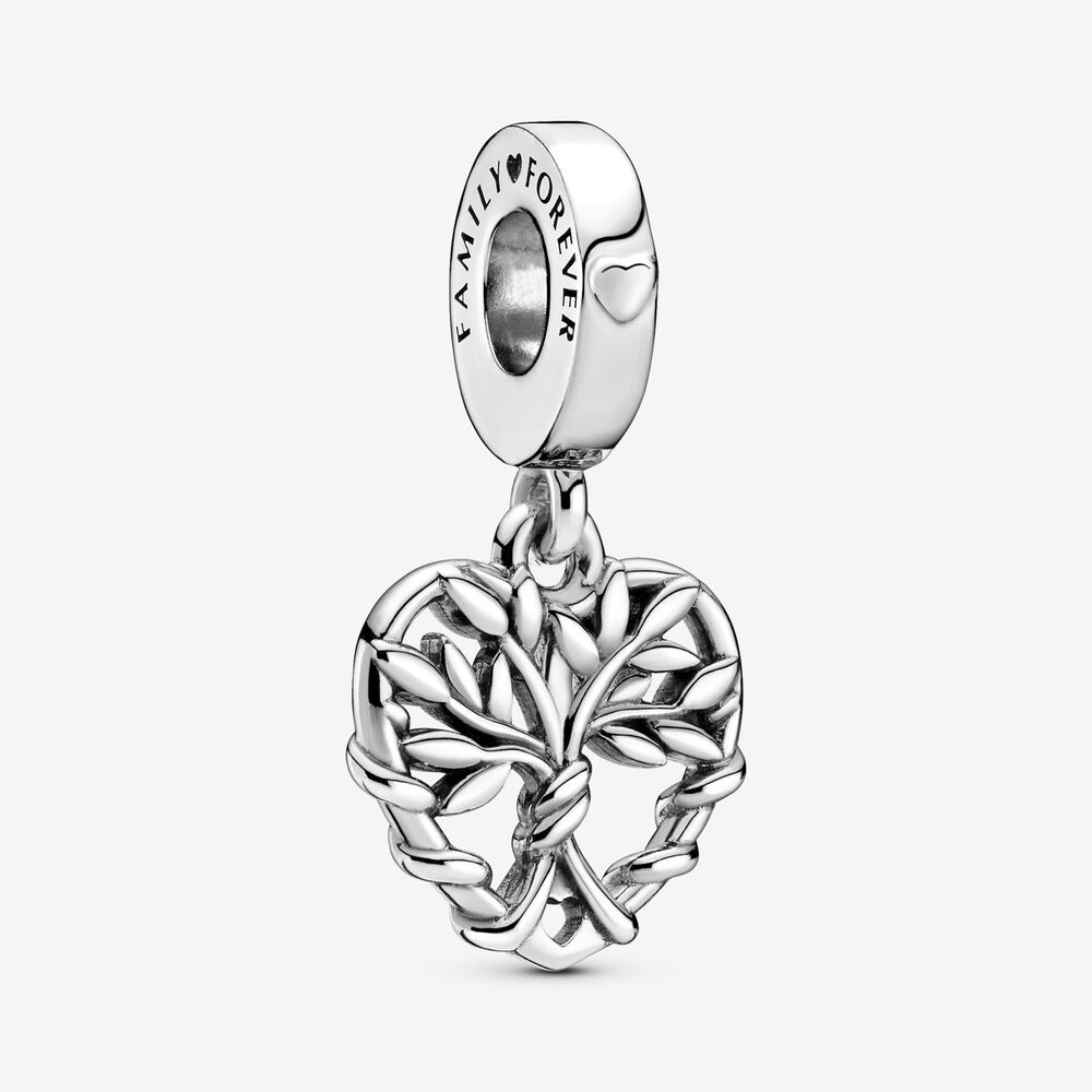 Heart Family Tree Dangle Charm | Sterling silver | Pandora Canada