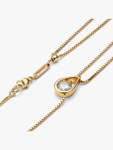 FINAL SALE - Pandora Infinite Lab-Grown Diamond Double Chain Collier Necklace