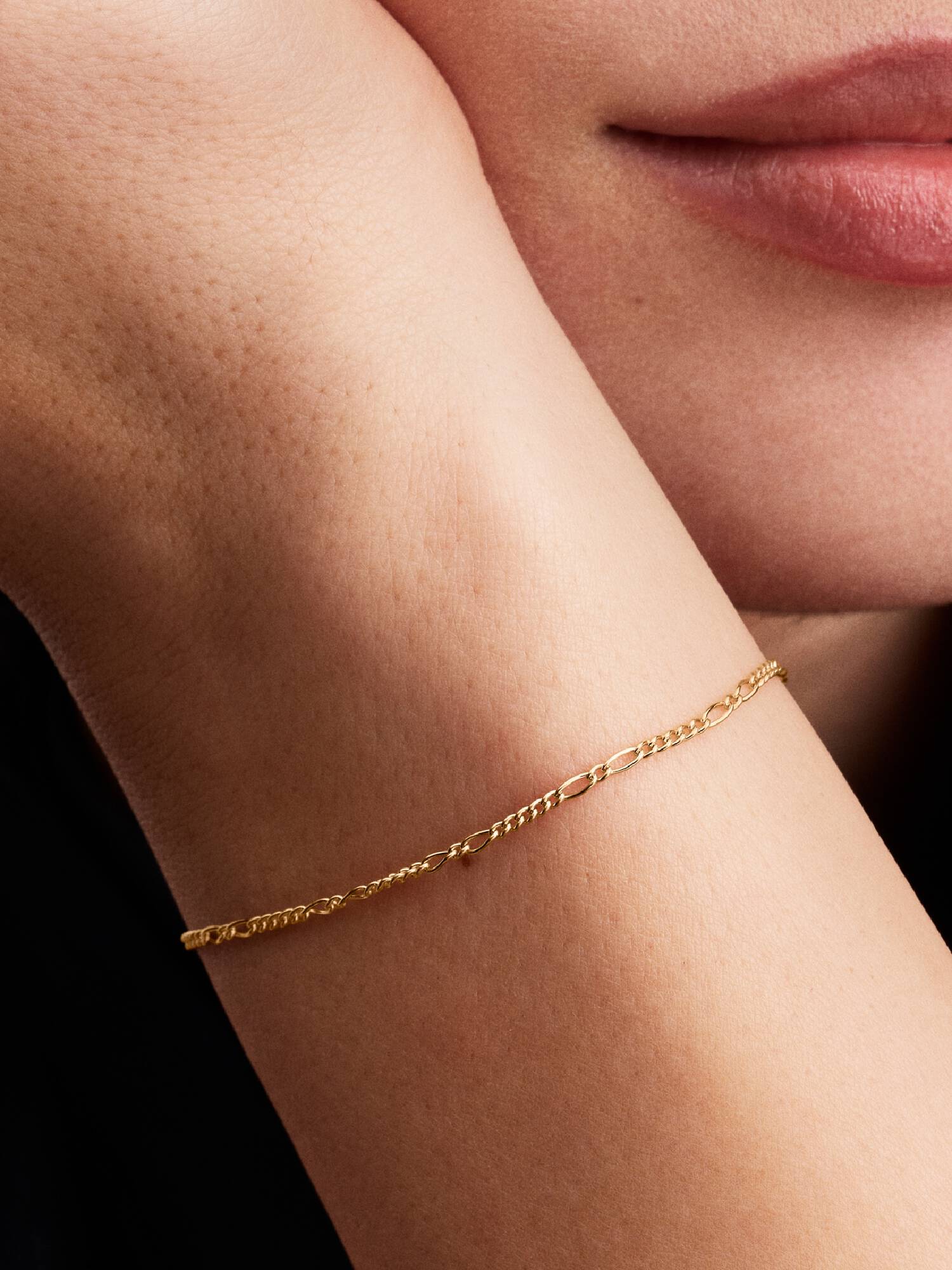 Bracelet à chaîne Figaro Pandora Era