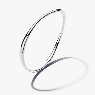 Duo de bracelets rigides bicolores de forme organique à superposer