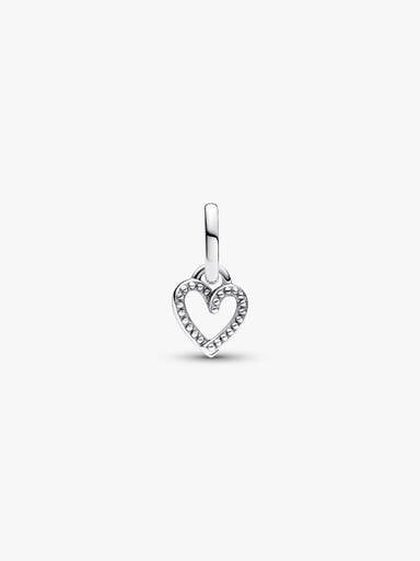 Mini charm-pendentif Cœur dessiné à la main Pandora ME
