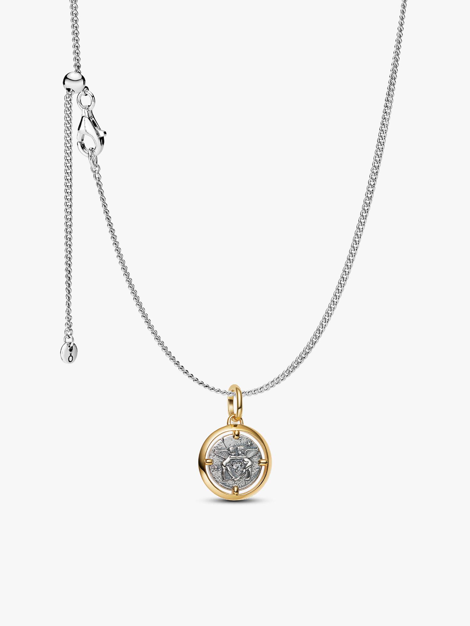 Cupids Medallion Pendant Necklace