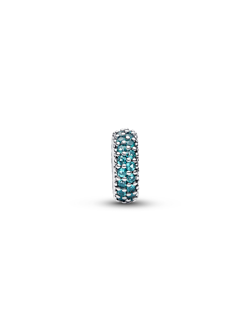 Ice Blue Stone Spacer Charm