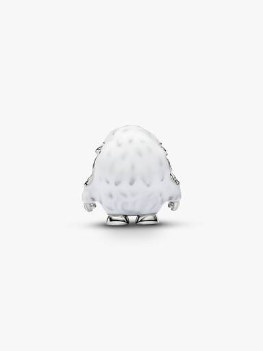 Snowy Yeti Charm, Platinum Plated