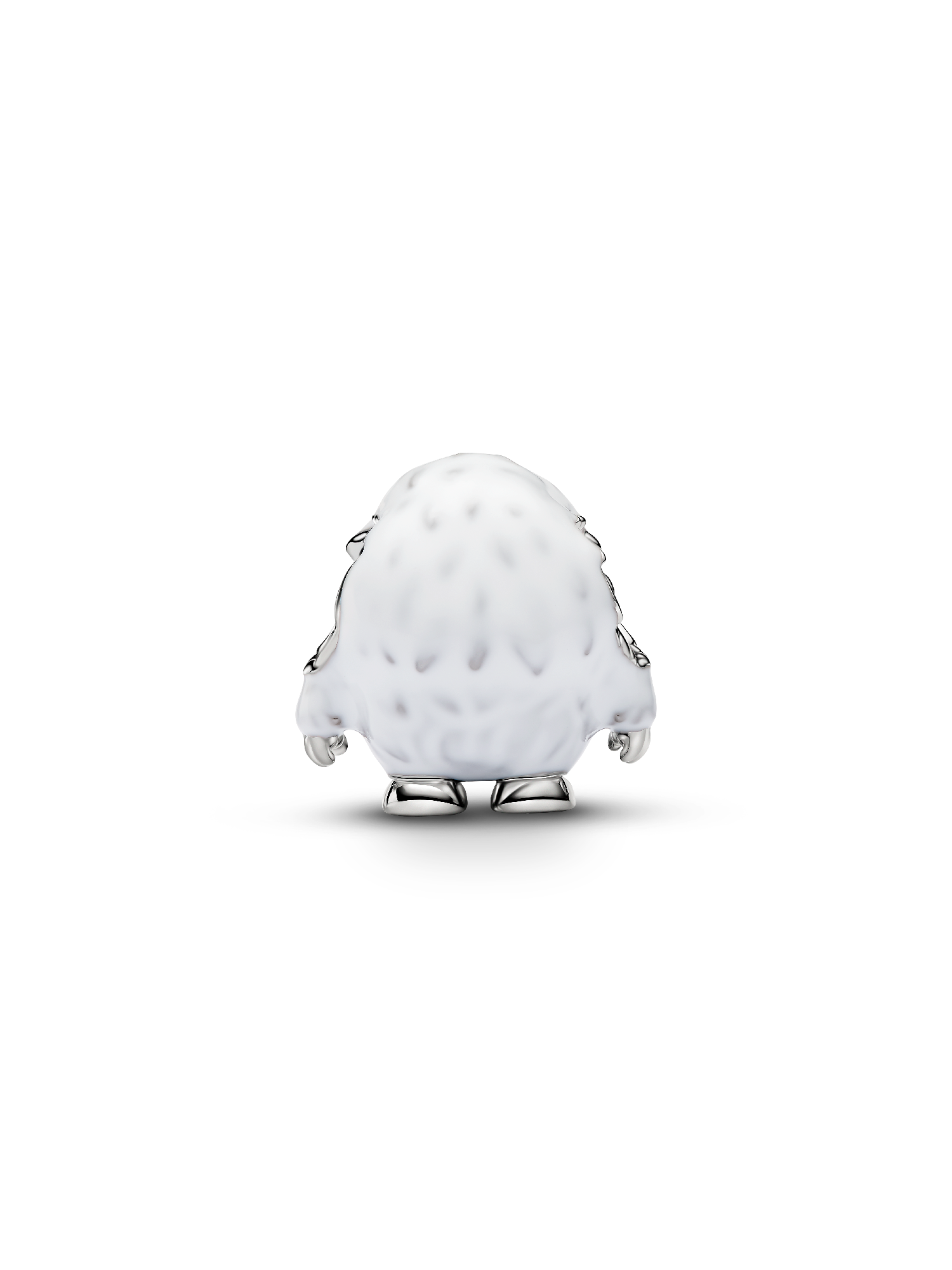 Snowy Yeti Charm, Platinum Plated
