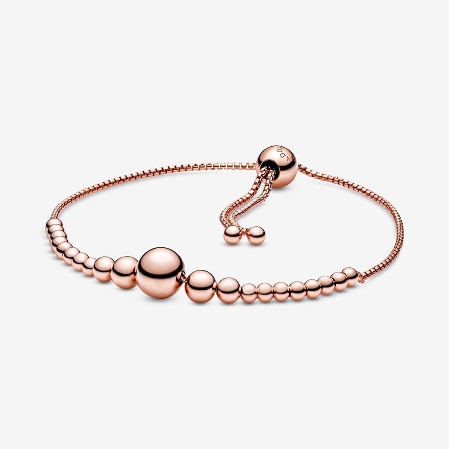 VENTE FINALE - Bracelet coulissant Anneau de perles image number 0