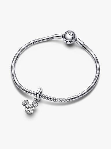 FINAL SALE - Disney Mickey Mouse Sparkling Head Silhouette Dangle Charm