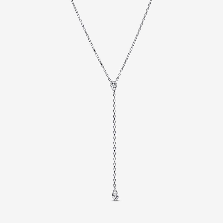 Pandora Infinite Lab-grown Diamond Drop Necklace 0.30 ct tw Sterling Silver image number 0