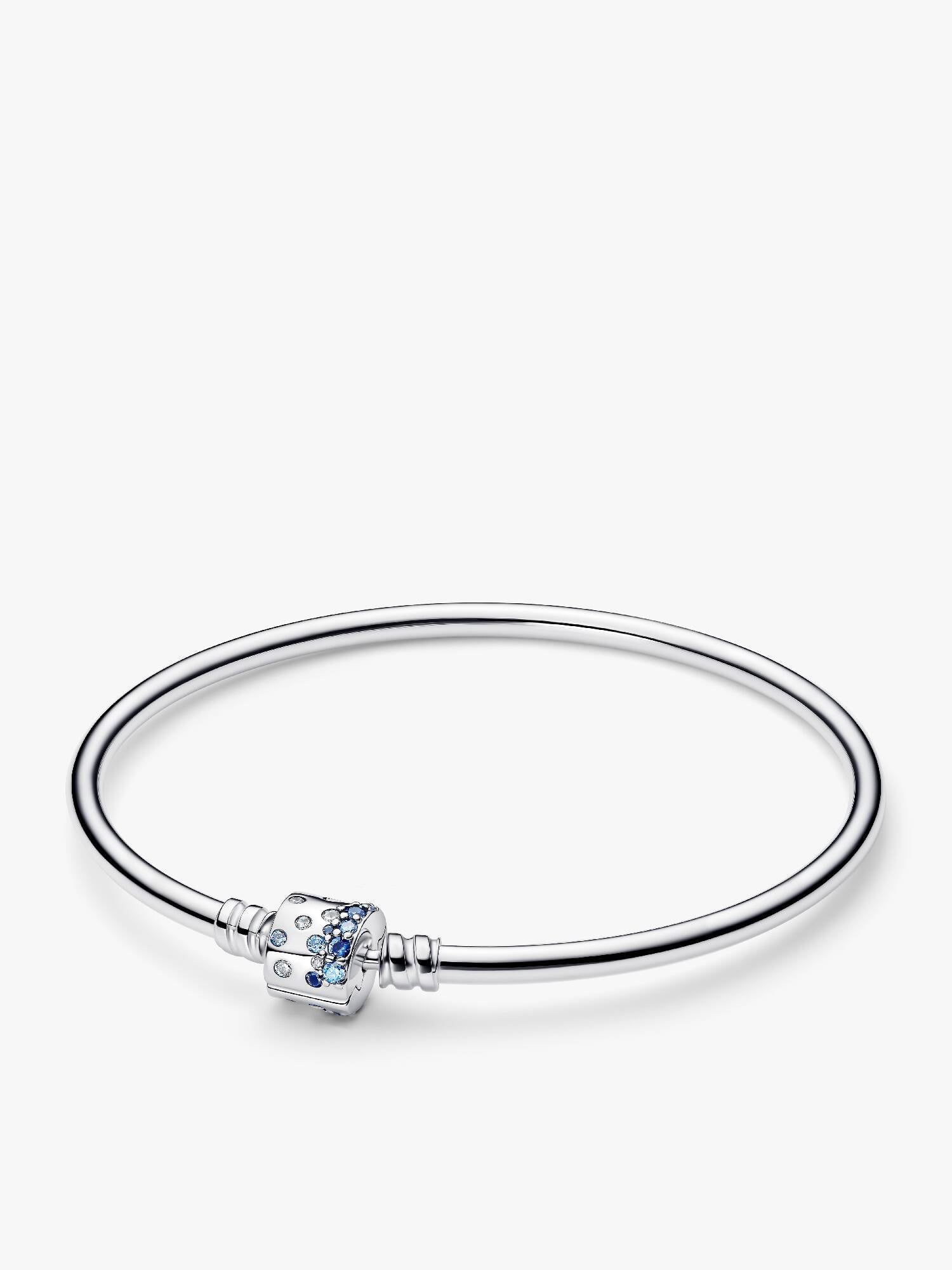FINAL SALE - Sparkling Barrel Clasp Bangle