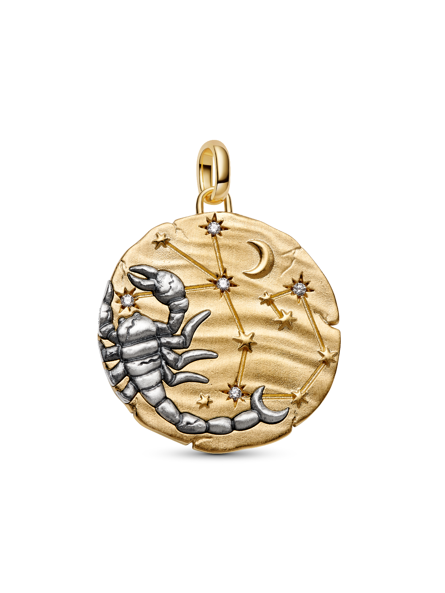 Charm-médaillon Zodiaque surdimensionné Scorpion