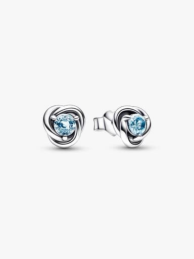 VENTE FINALE - Clous d’oreilles Cercle éternel bleu océan pacifique de mars