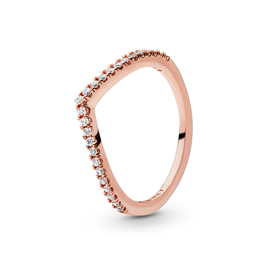 Sparkling Wishbone Ring