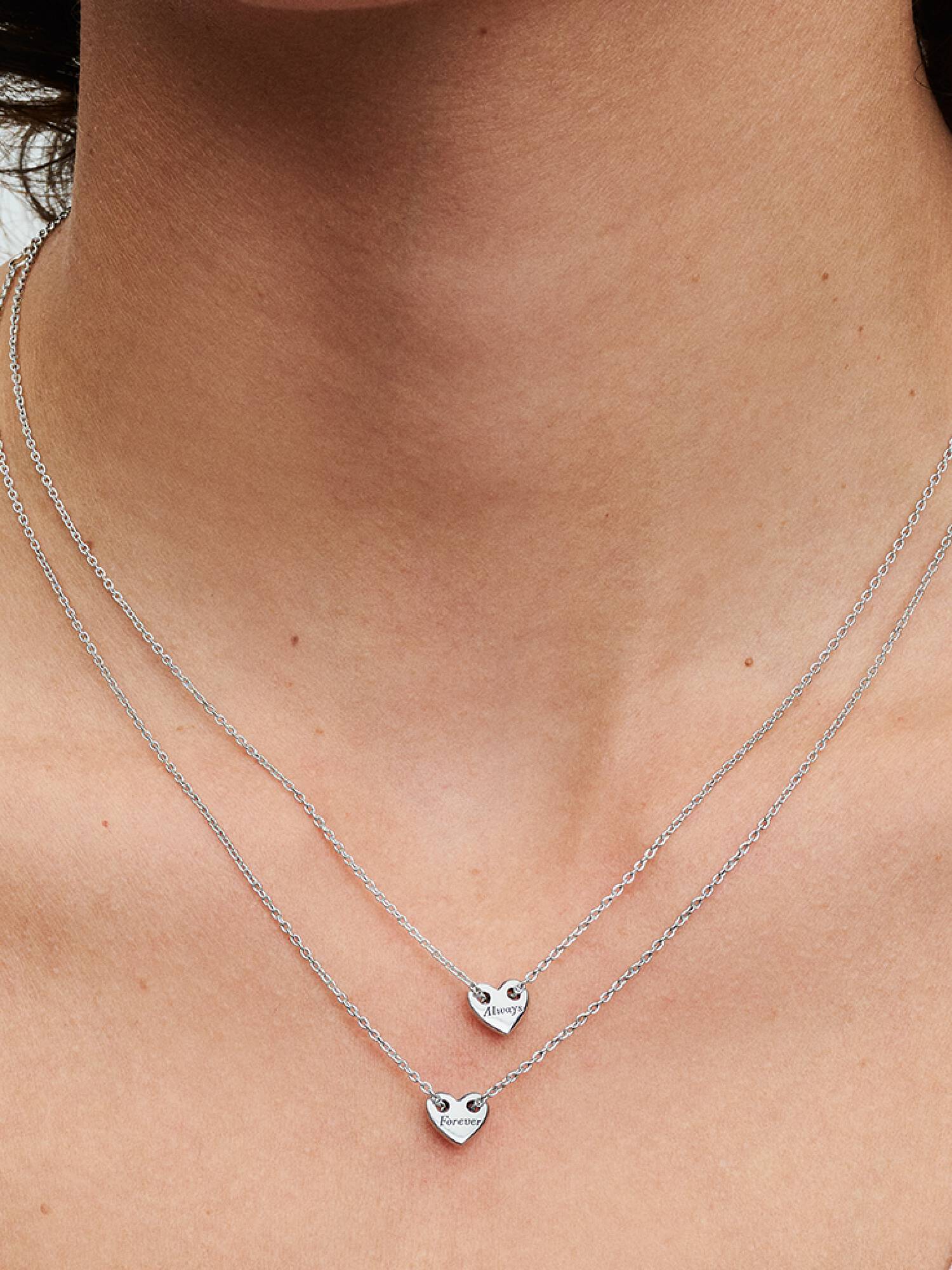 FINAL SALE - Forever & Always Splittable Heart Collier Necklaces