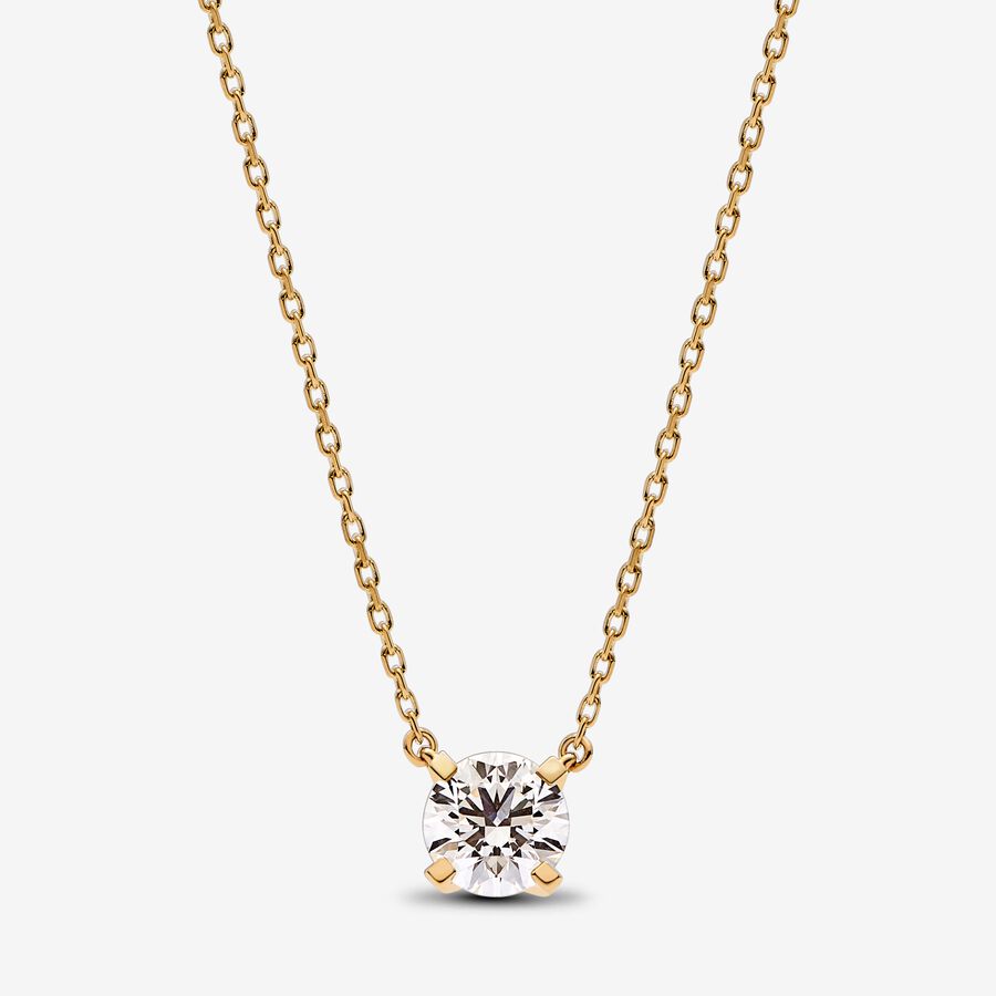 Pandora Era Lab-grown Diamond Pendant Necklace 1.00 carat tw 14k Gold image number 0