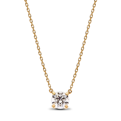 Pandora Era diamant cultivé en laboratoire collier à pendentif avec 1,00 carat tw en or 14 K