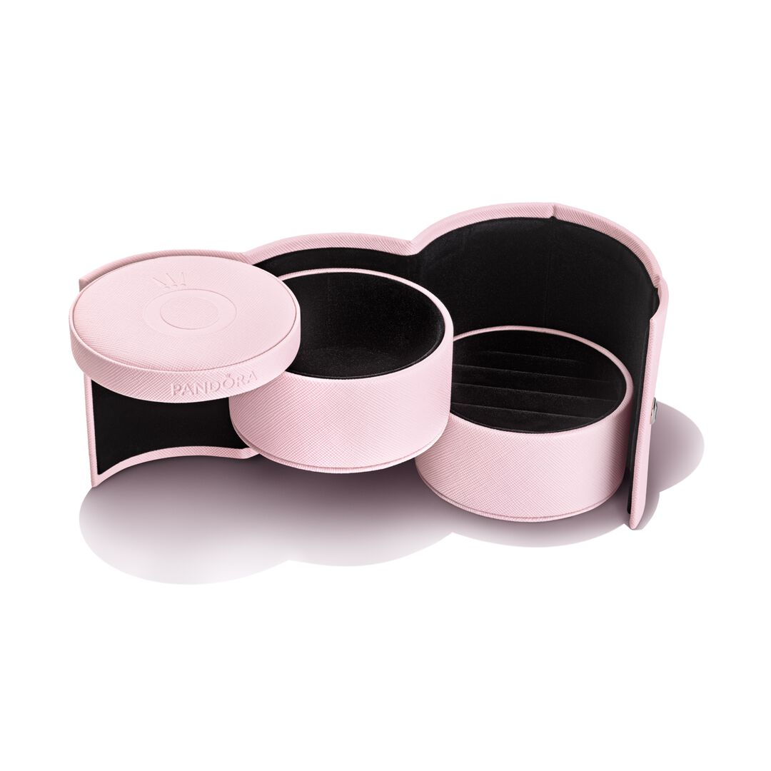 Pink Tiered  Jewellery Box