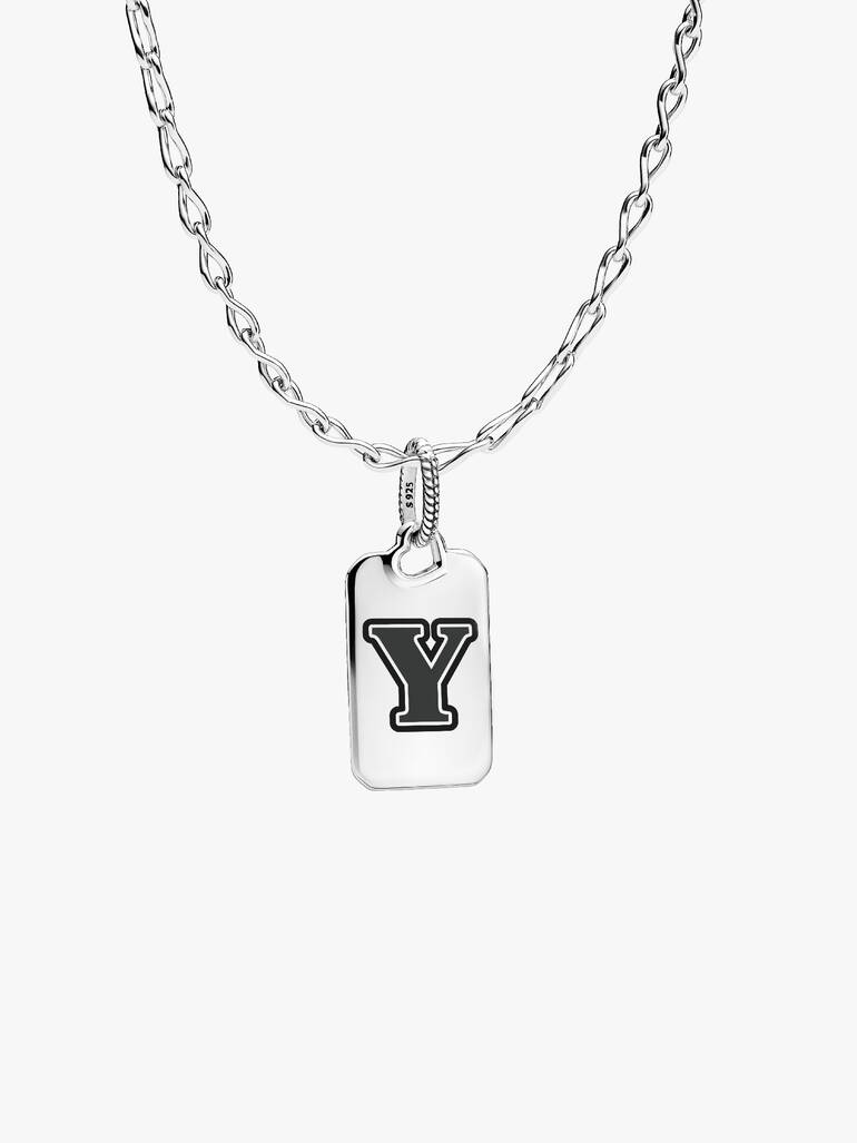 Pendentif rectangulaire lettre Y