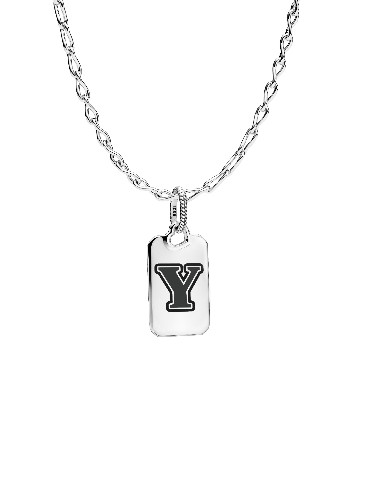 Letter Y Rectangle Pendant