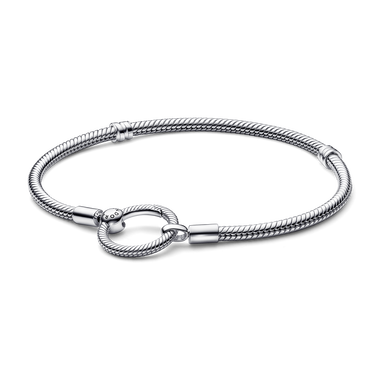 Bracelet chaîne serpentine avec fermoir en O Pandora Moments