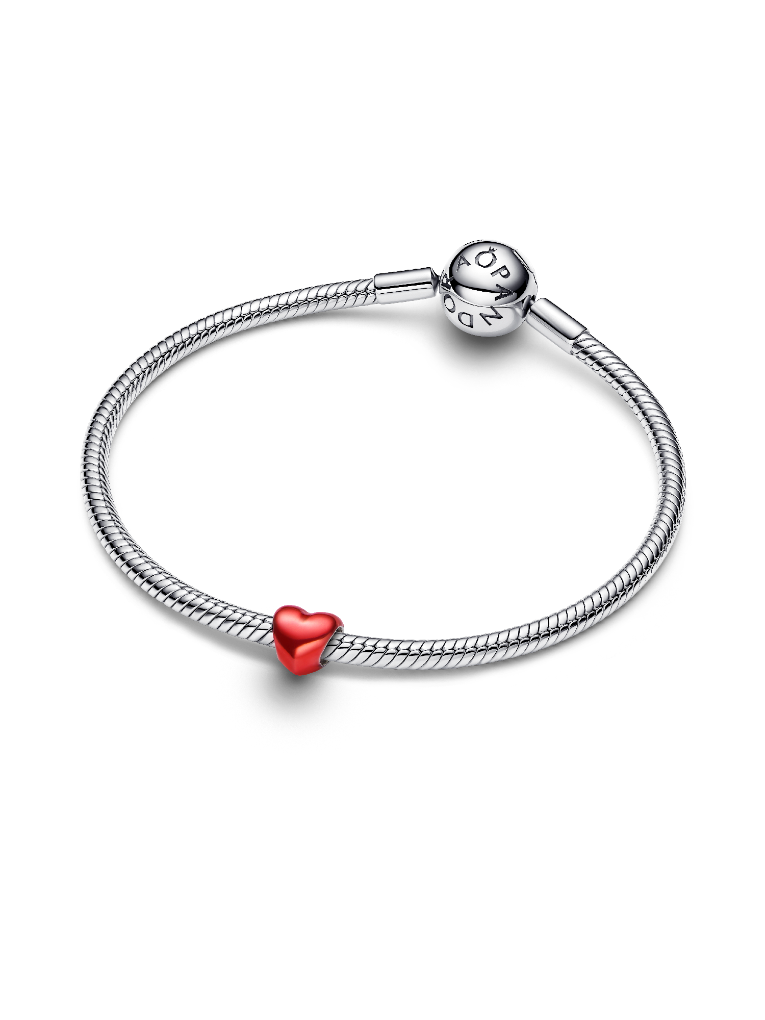 Metallic Red Heart Mini Charm