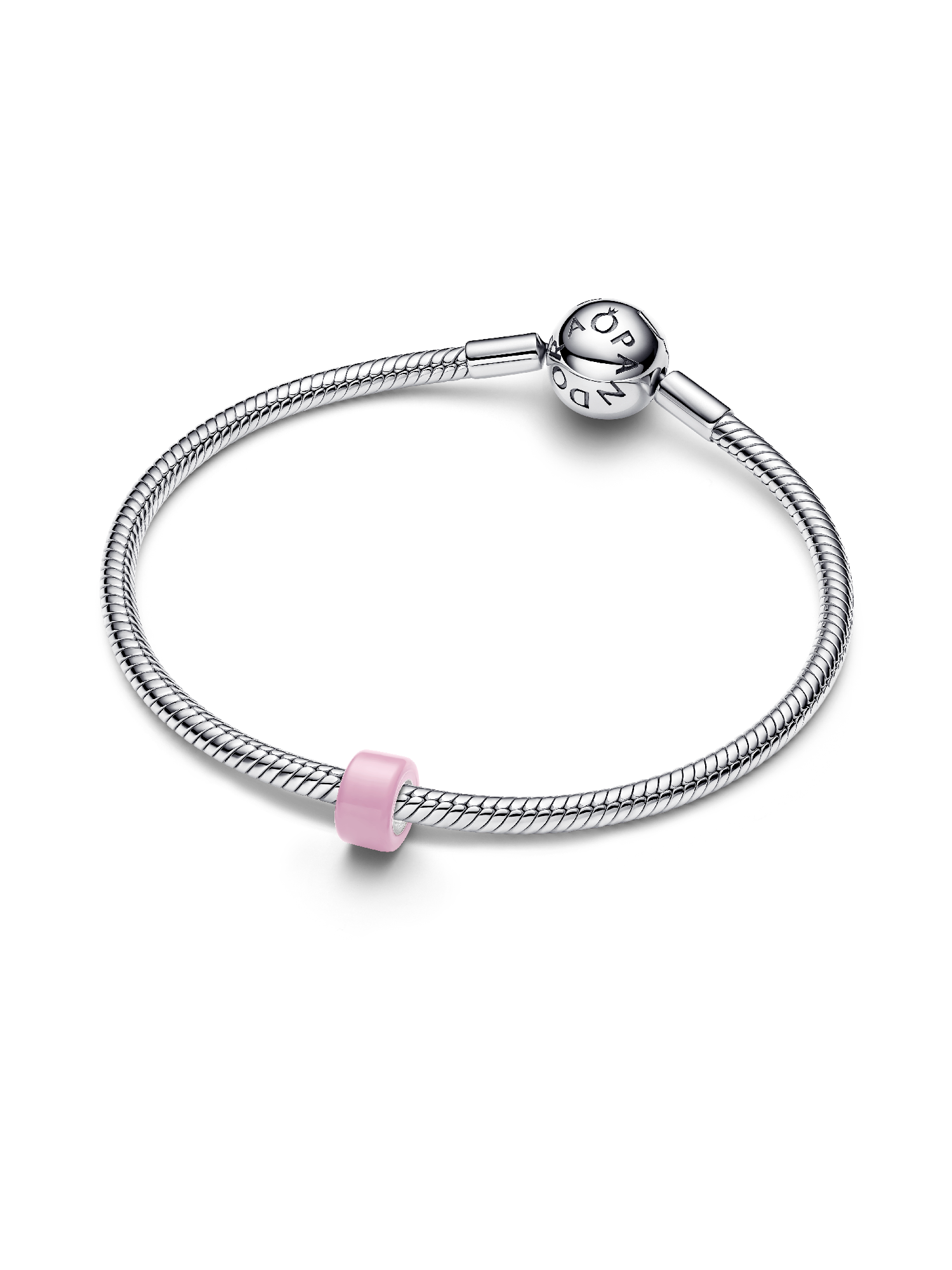 Mini charm en verre de Murano rose