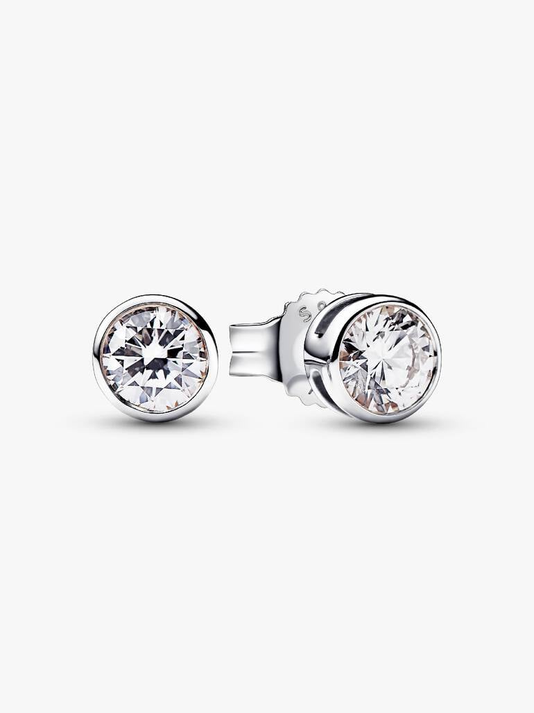 Pandora Era Lab-Grown Diamond Bezel Stud Earrings